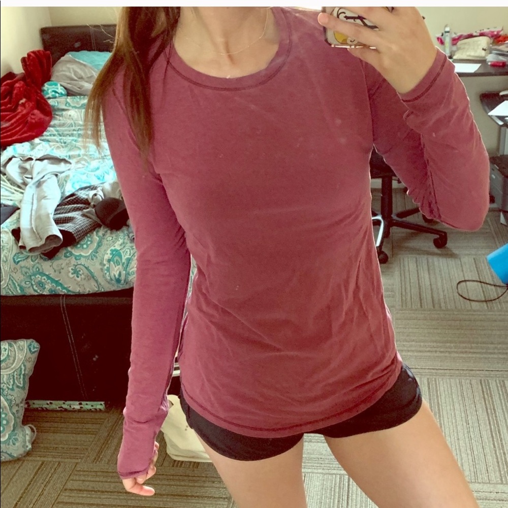 Lululemon Long Sleeve Maroon